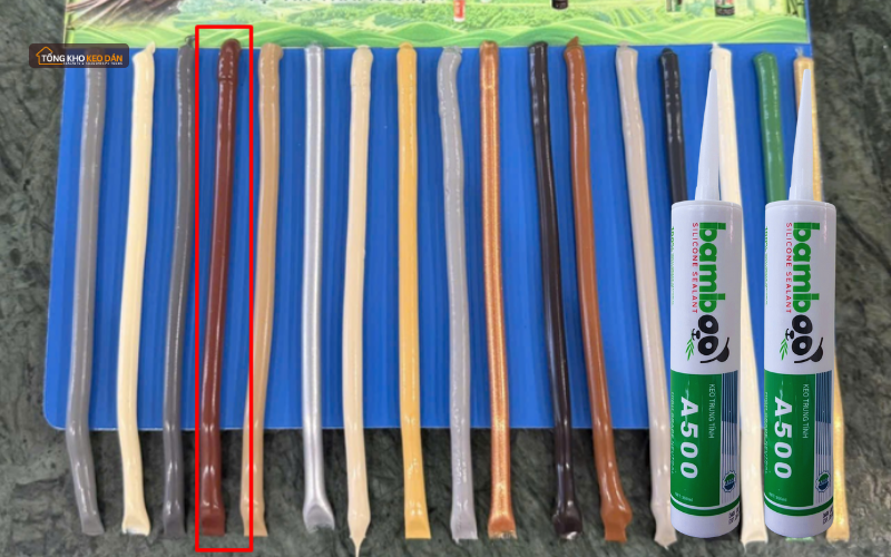 Keo Bamboo Silicone màu nâu