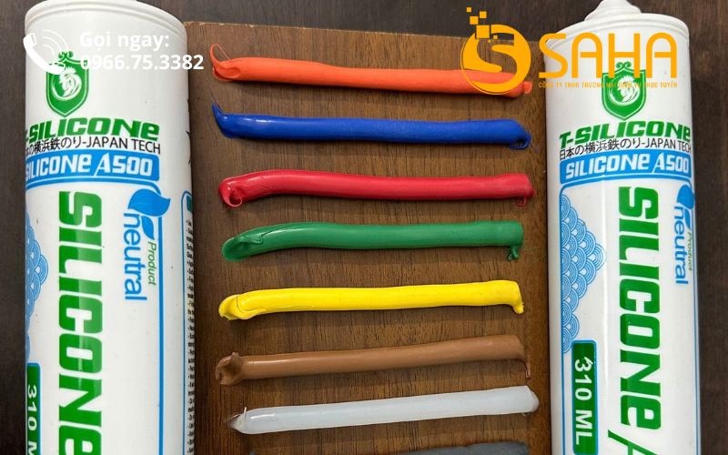 Keo T silicone màu vàng