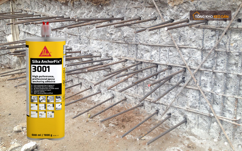 Keo khoan cấy thép Sika AnchorFix 3001