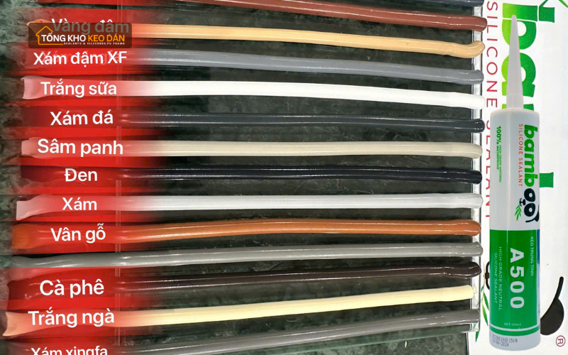 Keo silicone màu cà phê 