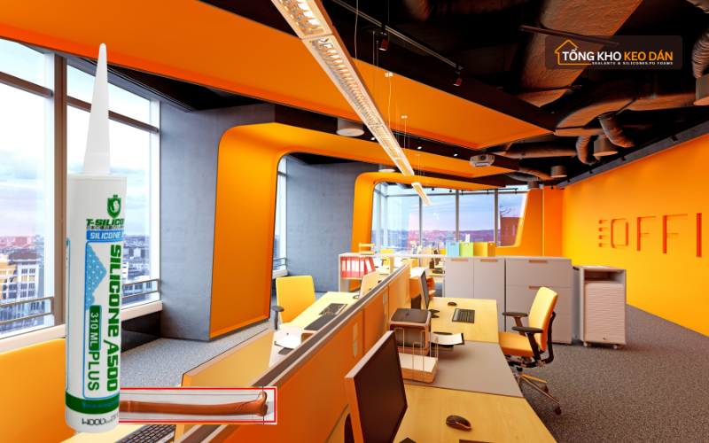 Keo silicone màu ứng dung trang trí đồ nội thất