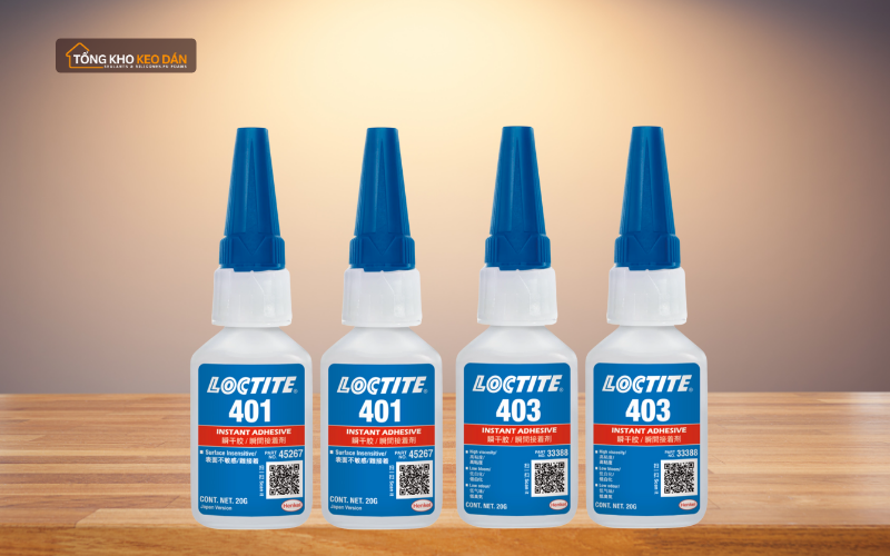 Phân biệt keo Loctite 401 và Loctite 403