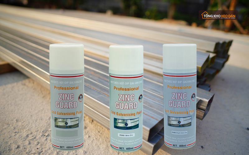 So sánh sơn mạ kẽm ZG151, ZG300, ZG400