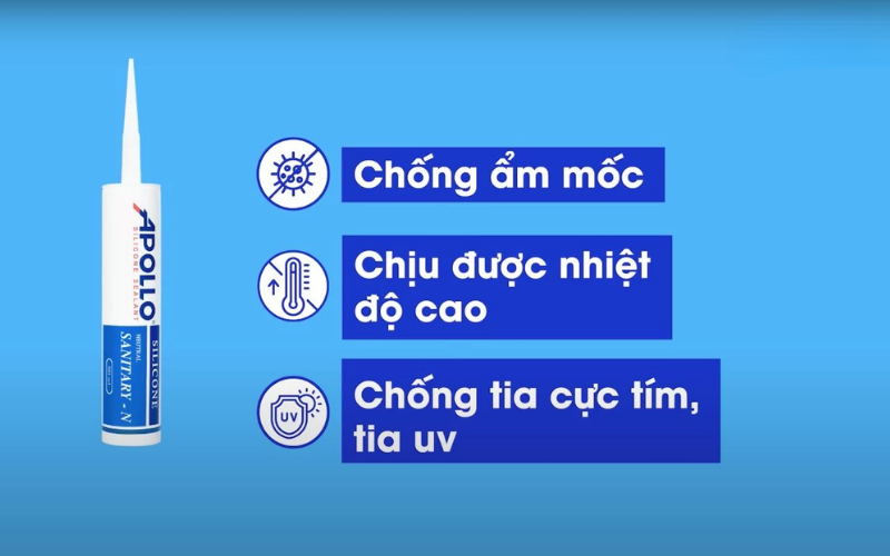 Chất keo chống thấm chuyên dụng Apollo Sanitary N (1)