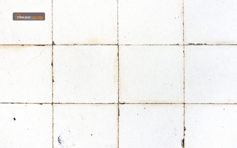 Tình trạng đường ron gạch bị đen