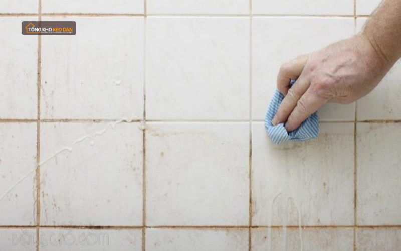 Xử lý đường ron gạch bị đen