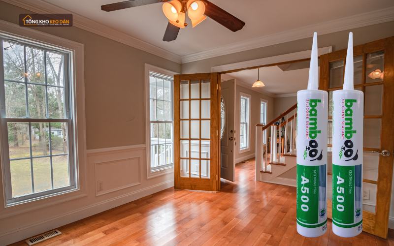 bamboo a500 ứng dụng trám cửa nhôm kính