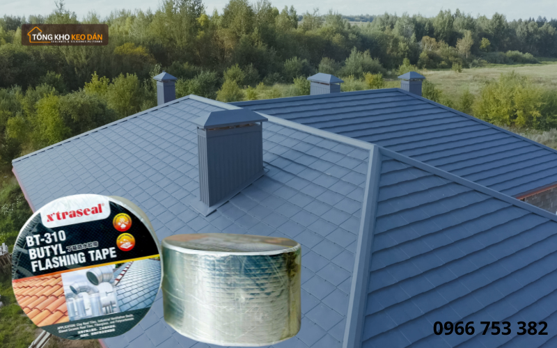 Ứng dụng băng keo chống dột Butyl X’traseal BT 310
