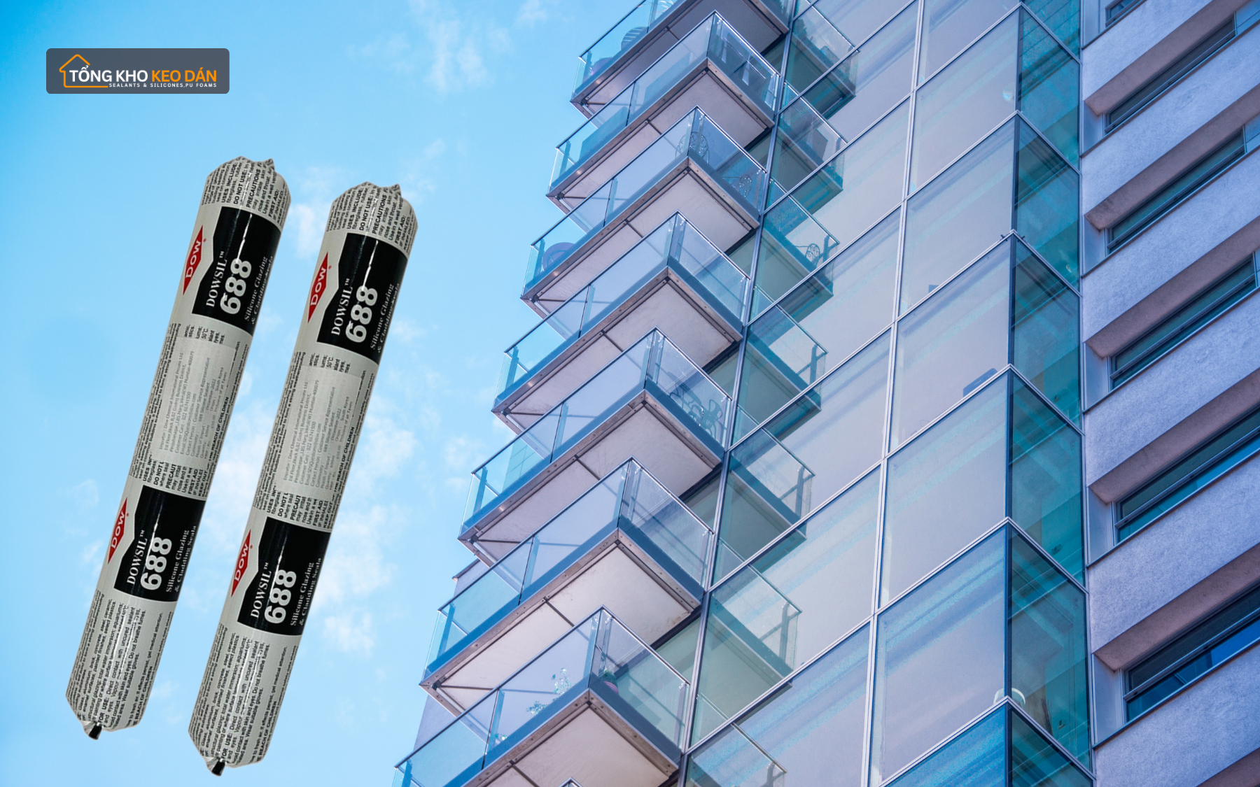Ưu điểm keo chịu thời tiết Dowsil 688 trong thi công