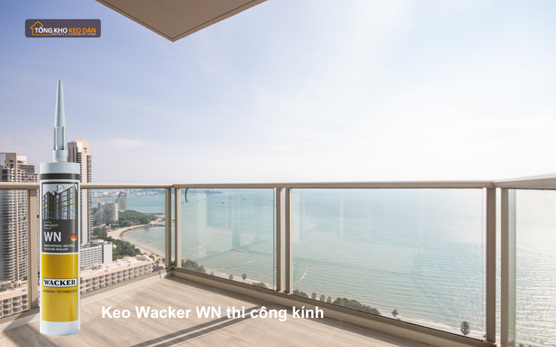Wacker WN trám khe hở kính cường lực cho khu vực ngoài trời 