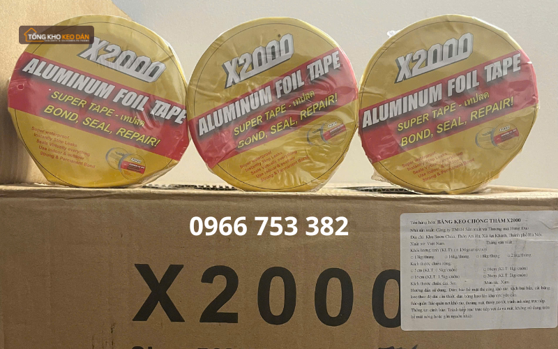 giá băng keo chống thấm X2000 bán sỉ