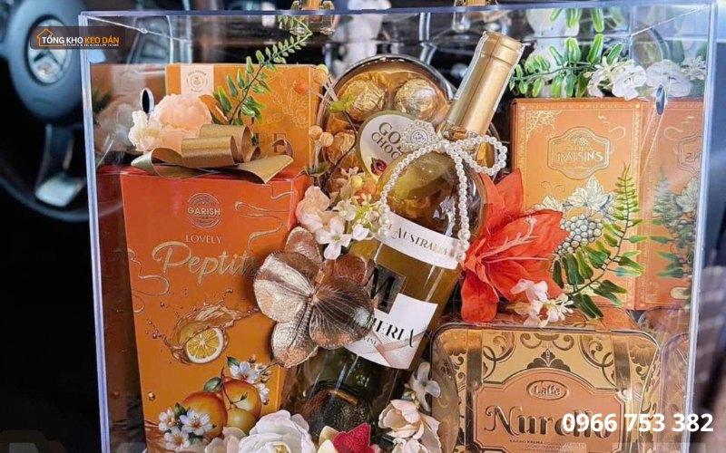 cách trang trí giỏ quà tết đẹp với keo nến cách trang trí giỏ quà tết đẹp với keo nến