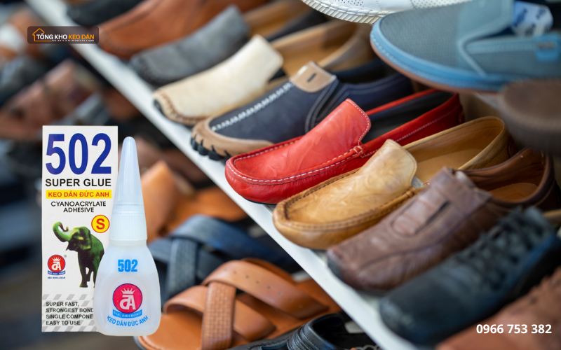 keo 502 dán đế giày