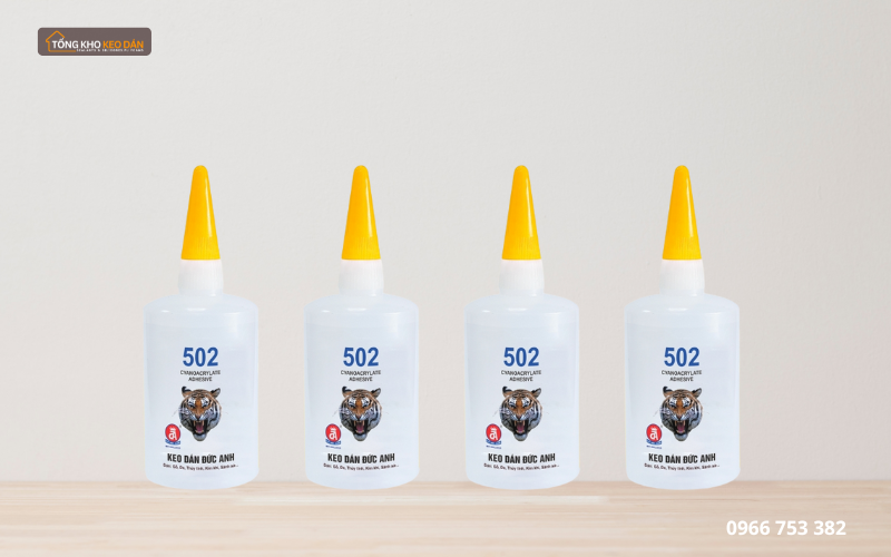 keo 502 dán kính và thủy tinh