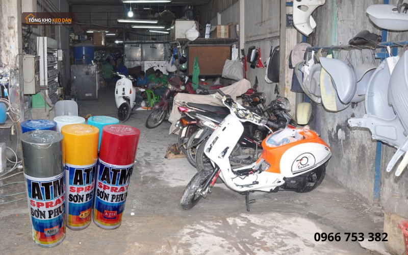 sơn xịt cho xe máy và đồ sắt (2)