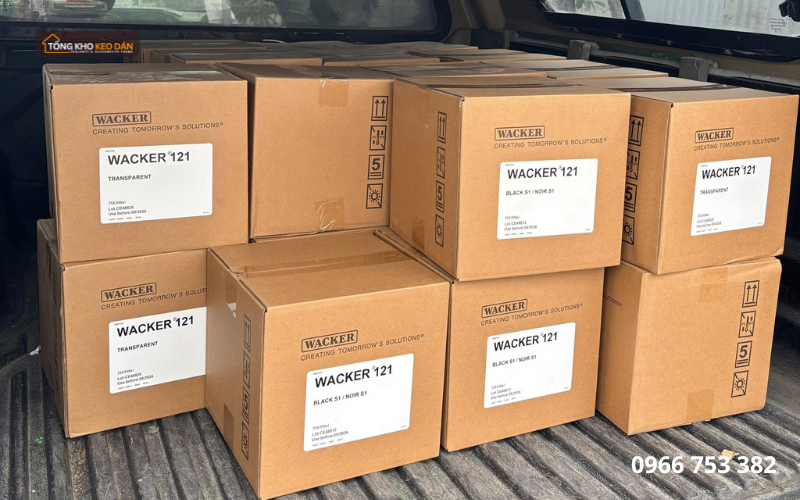 Sẵn hàng keo silicone Wacker tại Tổng Kho Kho Keo Dán Saha