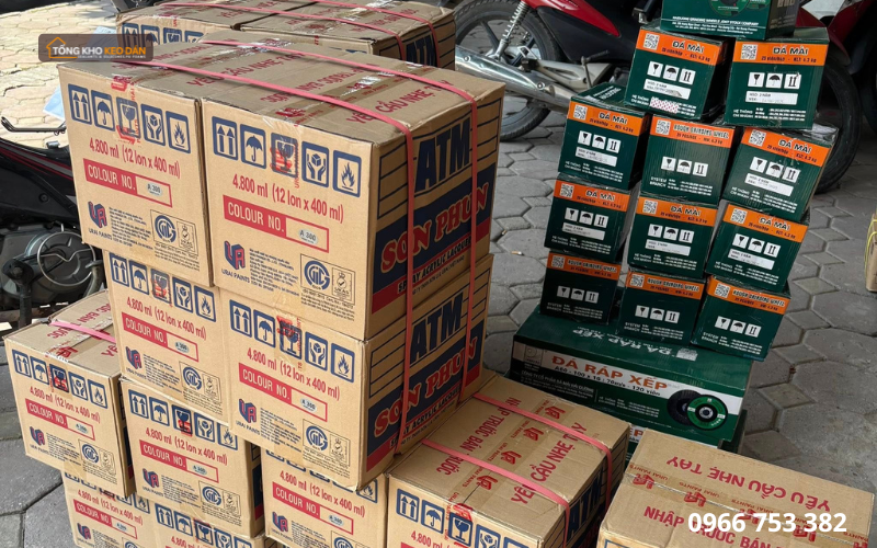 Sẵn hàng sơn xịt ATM tại Tổng Kho Keo Dán Saha