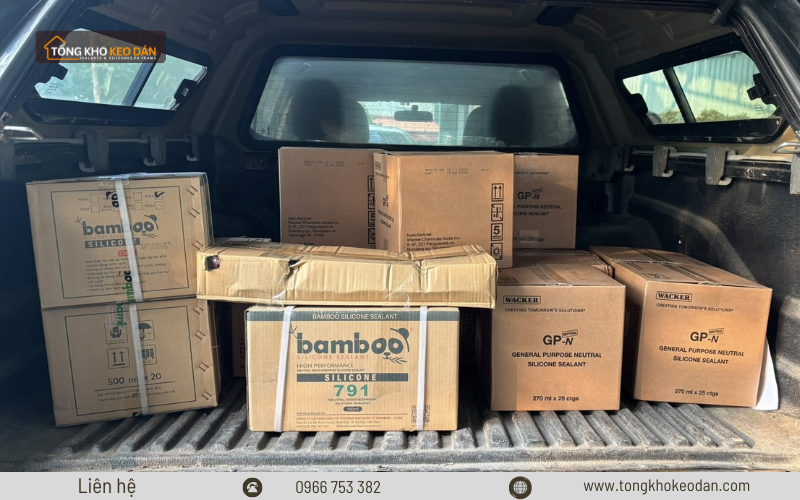 Hàng keo Bamboo giao đến các công trình Hàng keo Bamboo giao đến các công trình