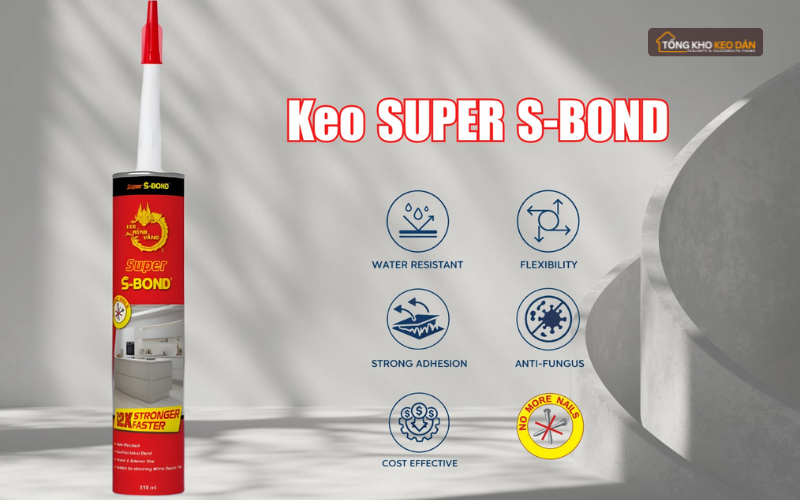 Keo thế đinh dán vật liệu trang trí