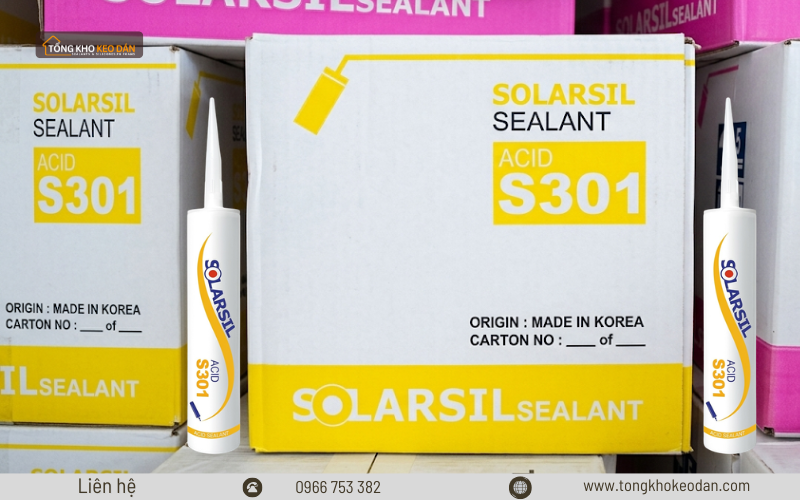 keo silicone Solarsil S301 axit