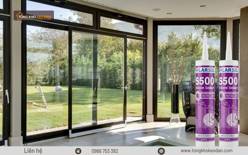 keo trám khe cửa nhôm kính