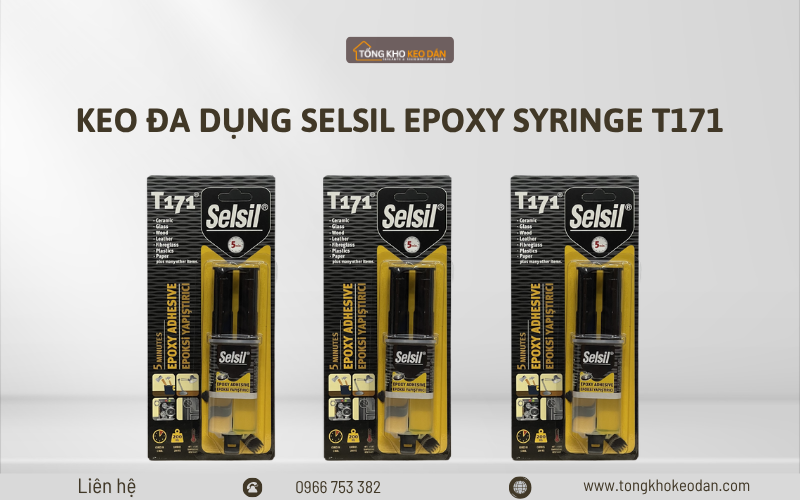 Keo Đa Dụng Selsil Epoxy Syringe T171 Keo Đa Dụng Selsil Epoxy Syringe T171