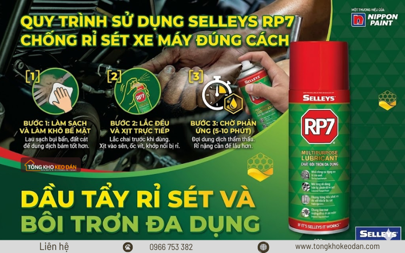 chai xịt tẩy rỉ sét xe máy