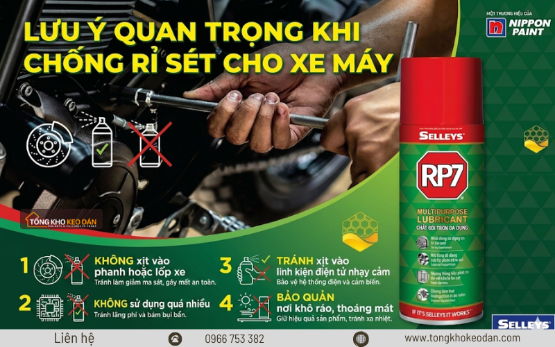 cách chống rỉ sét cho xe máy