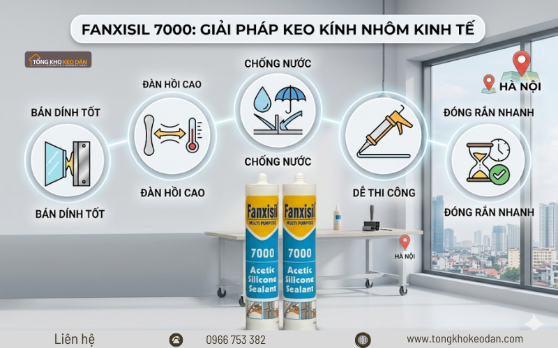 cung cấp keo silicone axit Fanxisil 7000
