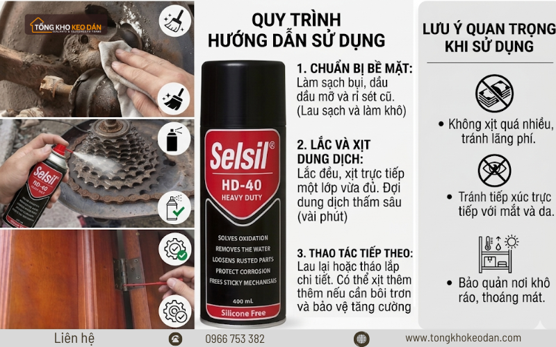 dầu chống rỉ sét HD40