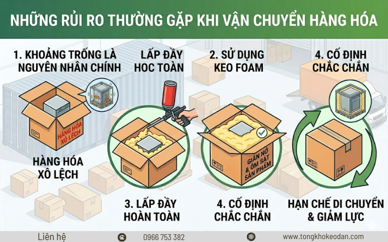 keo bọt nở bảo vệ hàng dễ vỡ