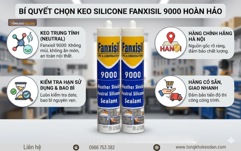 keo silicone Fanxisil 9000 neutral