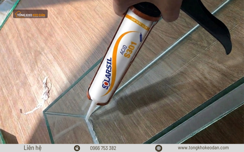 keo silicone S301 dán bể cá