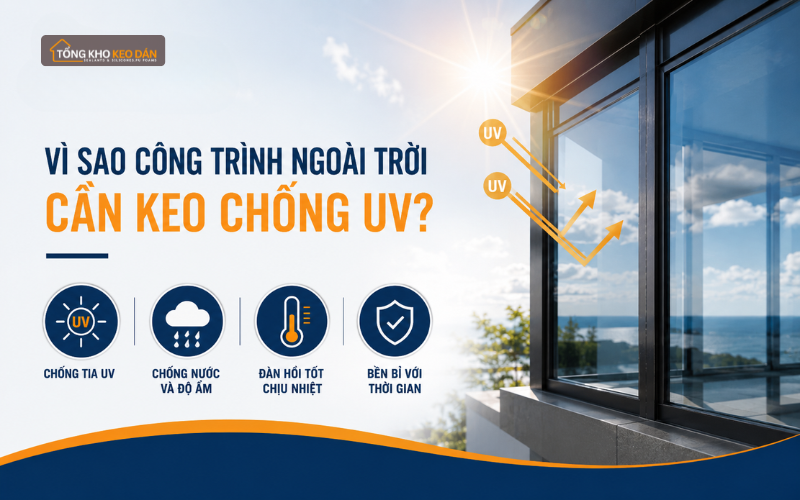 Keo silicone kháng tia UV Keo silicone kháng tia UV