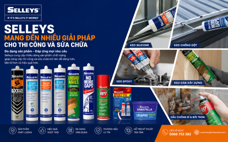 SAHA phân phối thương hiệu Selleys SAHA phân phối thương hiệu Selleys