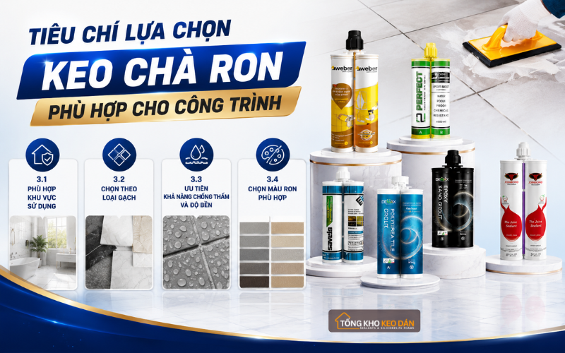 keo chà ron chống thấm keo chà ron chống thấm