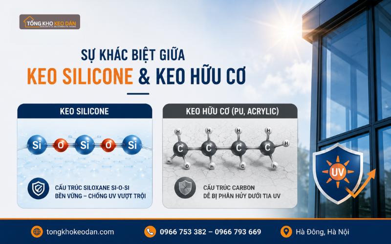 keo silicone chống tia UV ngoài trời keo silicone chống tia UV ngoài trời