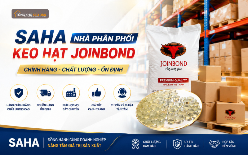 phân phối keo hạt Joinbond dán thùng carton phân phối keo hạt Joinbond dán thùng carton