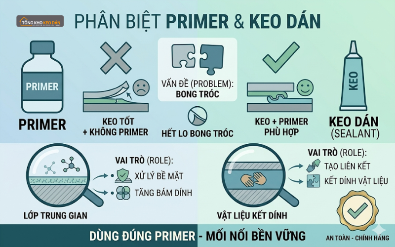 primer cho keo silicone