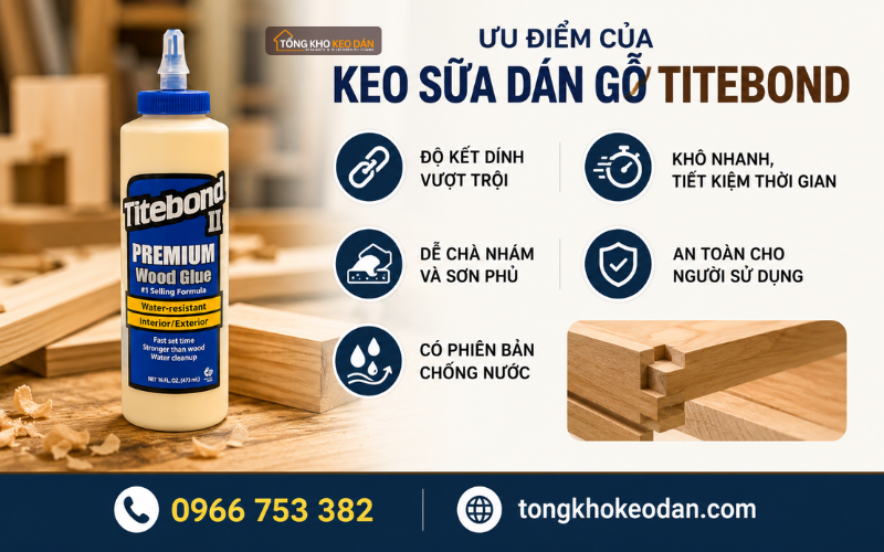 keo dán gỗ Titebond