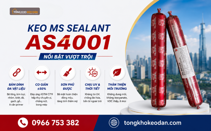 mua keo MS Sealant AS4001 tại TPHCM