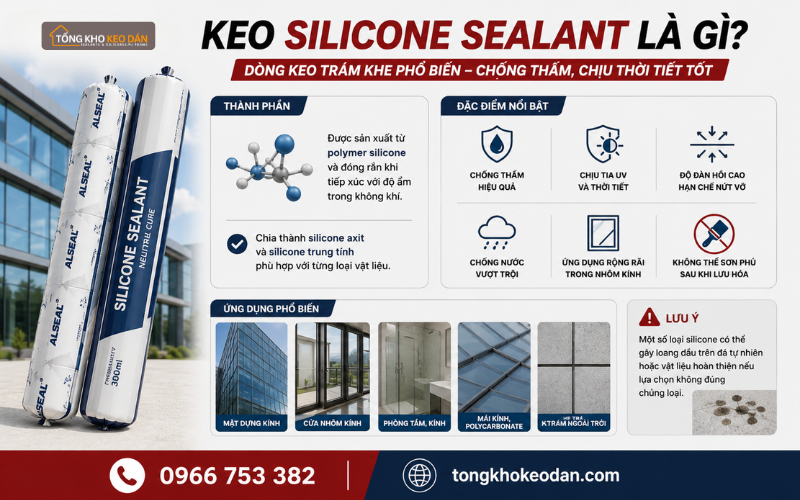 so sánh MS Sealant và Silicone Sealant