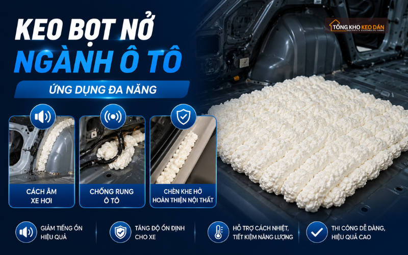 ứng dụng keo bọt nở trong ngành ô tô ứng dụng keo bọt nở trong ngành ô tô
