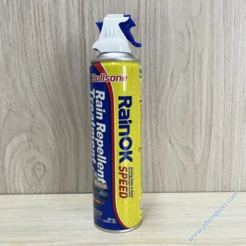 Chai xịt chống bám nước kính xe ô tô RainOk Speed Spray, tạo lớp phủ chống mưa trong 3 giây trên kính chắn gió, gương hai bên, gương chiếu hậu hoặc gương cánh.