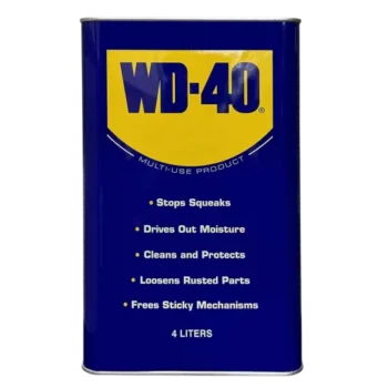 Dầu chống rỉ sét WD-40 can 4 lít - bôi trơn, gỡ kẹt, đẩy hơi ẩm, làm sạch, bảo vệ chống rỉ sét kim loại.