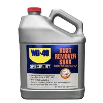 Nước ngâm tẩy rỉ sét WD-40 loại bỏ rỉ sét cứng đầu một cách an toàn ra khỏi các chi tiết và dụng cụ kim loại. Lý tưởng để khôi phục các chi tiết đã rỉ sét trở lại nguyên trạng.