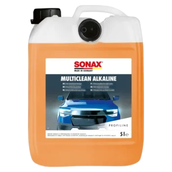 Nước rửa xe bẩn nặng Sonax 629 MultiClean Alkaline 629500, làm sạch các bộ phận ngoài xe như sơn, nhựa, kính, mâm (lazang), bánh xe.