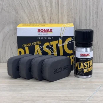 Phủ ceramic nhựa + cao su ngoài xe ô tô Sonax Plastic Rubber Ceramic Coating