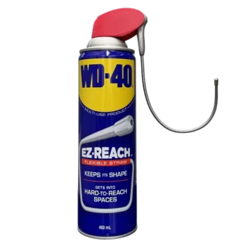 WD-40 EZ-Reach bảo vệ kim loại khỏi rỉ sét và ăn mòn, xuyên qua các bộ phận bị kẹt, loại bỏ độ ẩm và bôi trơn hầu hết mọi thứ. Với ống dẫn linh hoạt đi kèm có thể uốn cong và giữ nguyên hình dạng để đi vào những nơi khó tiếp cận.