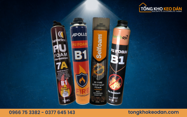 Tổng hợp các loại foam chống cháy